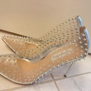 Steve Madden clear colored heels